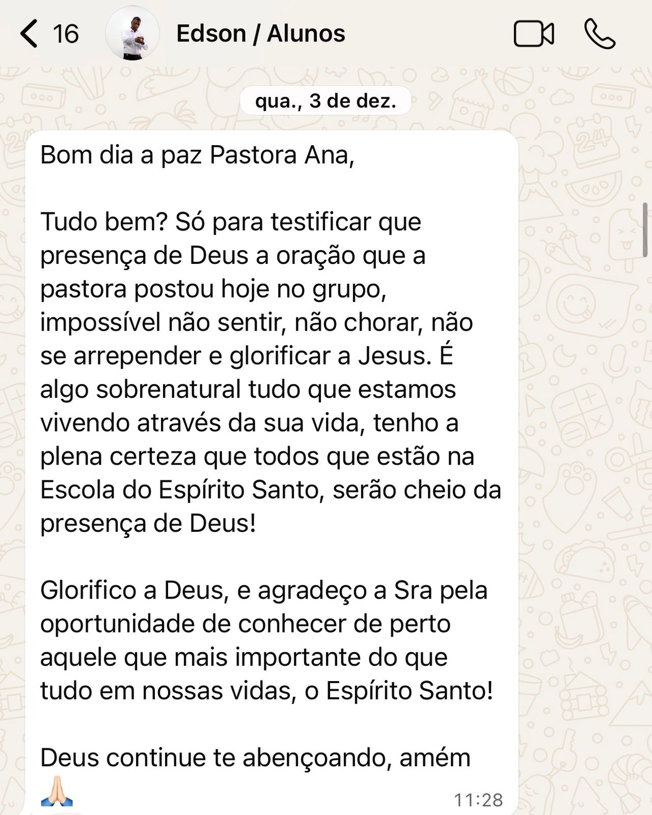 Testemunho de vida transformada pelo Espírito Santo