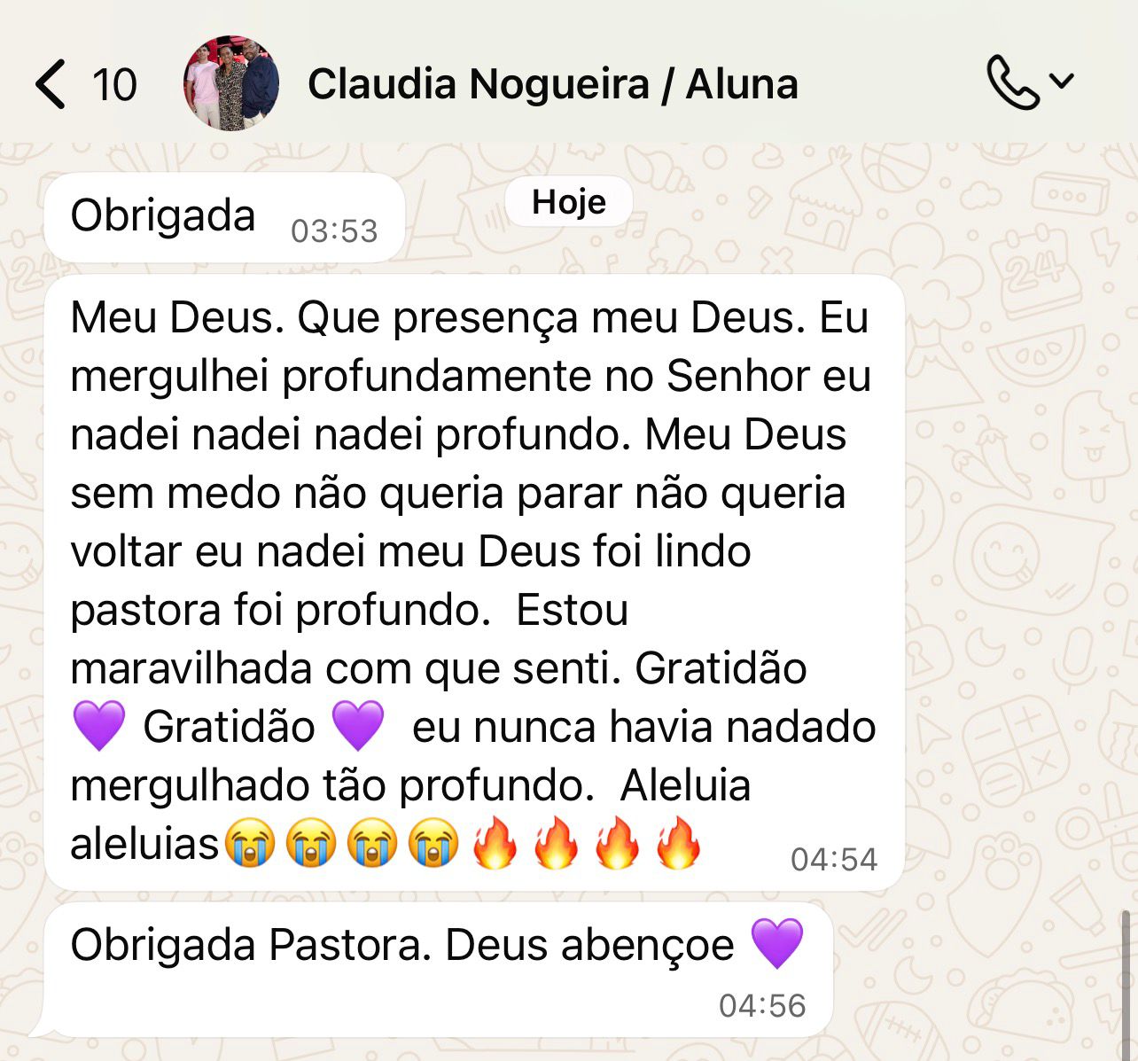 Testemunho de ativação espiritual
