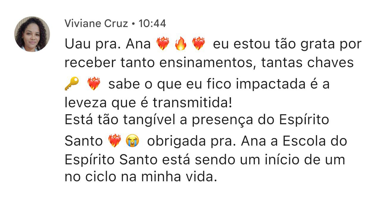 Testemunho de avivamento pessoal